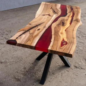 Live Edge Wood Resin Tables