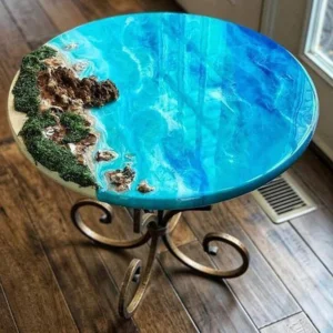 Water and Beach Theme Resin Tables